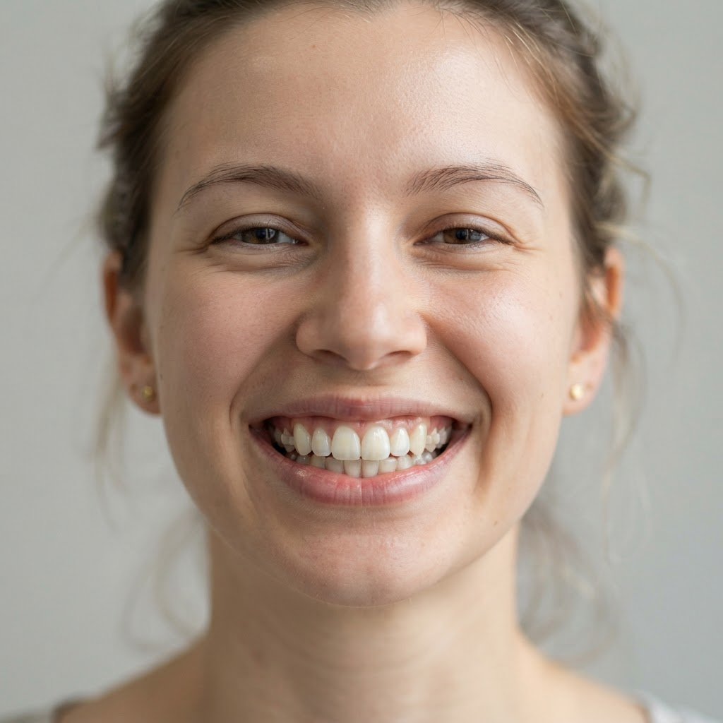 Clear aligners, 9 months — after